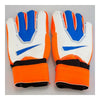 Professional Sports Goalkeeper Gloves Roll Finger   blue  8