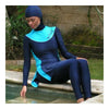 Musulmán Traje de Baño Mujer Playa Burqini Azul Zafiro