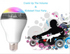 E27 3W Bluetooth Smart LED RGB Bulb Wireless With Audio Speaker Playing Music