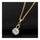 Water-drop Pendant 18K Gold Platinum Galvanized Austrian Zircon   yellow