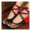 Canvas Old Beijing Cloth Embroidered Shoes Butterfly Strap
