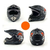 Motorcycle Motor Bike Scooter Safety Helmet dull black skull