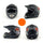 Motorcycle Motor Bike Scooter Safety Helmet dull black skull