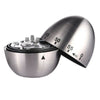 Kitchen Tool Egg Shape Timer Stainless Steel Clock