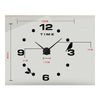 Diy Horloge Murale 3d Acrylique Eva Super Grande Taille Salle à Manger Argent