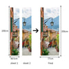 New 3D DIY PVC Waterproof  Door Wall Sticker Italian Street qd052