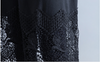 Mode Überdimensional Häkel Spitzen Rand Tunika Langes Kleid Schwarz oder Grün