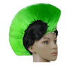 Lustroso Cresta de Gallo Pelo Punk Pelo Tapa Bright Peluca Lustroso Verde Negro