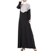 Muslim Long Dress Motley Splicing