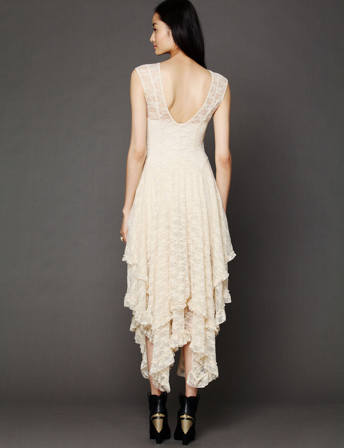 Long Asymmetrical Ruffles Sexy Lace Asymmetrical Layered Ruffle Maxi Dress 2PC Set