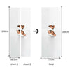 Neuf 3d Diy PVC Imperméable Porte Autocollant Mural Peering Vue Qd014