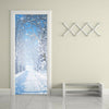 Neuf 3d Diy PVC Imperméable Porte Mur Autocollant Décoration Neige D'Hiver