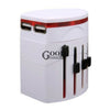 2 Cargador USB Universal Adaptador de Viaje Universal Adaptador