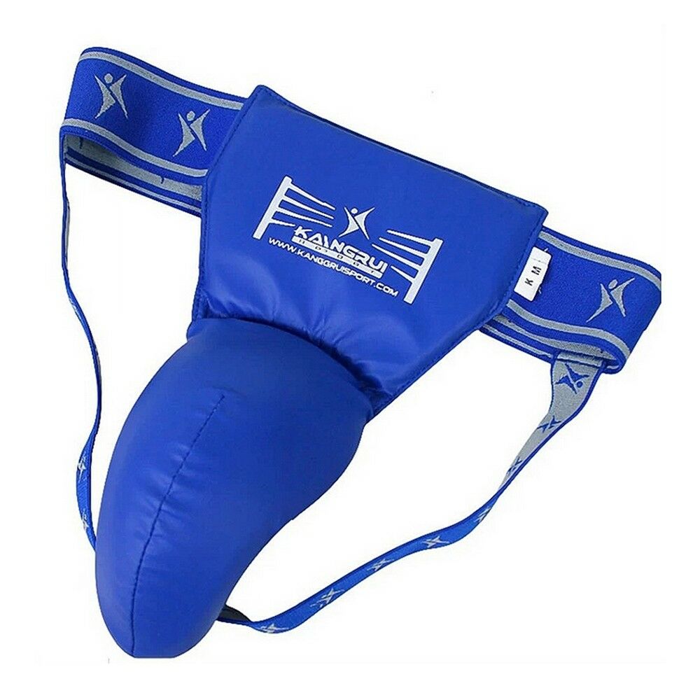 Boxing Free Combat Groin Guard blue S