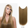 Fish Line Hair Extensions Straight Hair  Piece Hair invisible 80g 55cm long