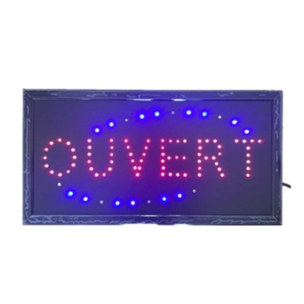 Neon Lights LED Animated Open Sign Customers Attractive Sign 110V France