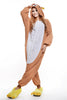Unisex Adult Pajamas Cosplay Costume Animal one piece sleepwear Suit Brown Bear
