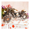 Vintage Cars Iron Chain Snowmobile Model  Table Decoration   Red wine