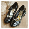 Candy's Color Bowknot Patent Leather Hollow Slipsole Women Thin Shoes