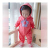 Kleinkinder Baby Jungen Mädchen Dick Warm Kurzer Overall Einteilig Blume
