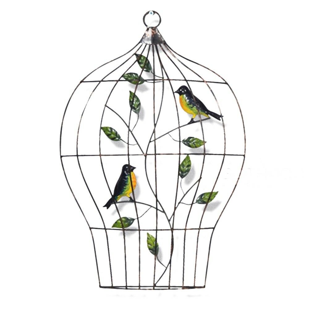 Modern Iron Bird Cage Wall Hanging Decoration   D