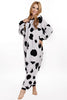 Unisex Adult Pajamas Cosplay Costume Animal one piece sleepwear Suit Milk Cow