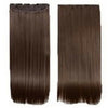 60cm 23.62"  Five clips high temperature wire synthetic Straight hair extension