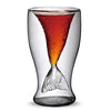 Sirena Taza Fashonable con Estilo Creativo Cristal Agua Dos Capas Copa de