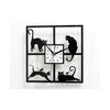 Interessante Nette Katze Uhr Modisch Kreativ Klein Katze Wanduhr