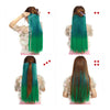 5 Cards Long Straight Hair Piece Wig