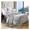 Clipped Pattern Blanket Bedding Throw Fleece Super Soft Warm Value