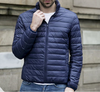 Moderno Ligero para Hombre Acolchado Pato Abajo Parka Talla Grande