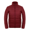 Light Thin Down Coat Man Stand Collar Winter Plus Size   red