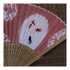 Folding Fan with Cover Goldfish Pink