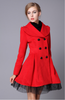 Romantic Warm Winter Jacket With Gauze Edges Outwear Vintage