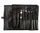 Makeup Real Goat Hair Soften Brush Set 9pcs in a Black Carrying bag