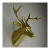Plastic Deer Head Wall Hanging Decoration golden