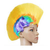 Lustroso Cresta de Gallo Pelo Punk Tapa Bright Peluca Rainbow Amarillo