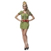 Marine Vert Kaki Drillmaster Halloween Jeu Uniforme Femme Refinement Déguisement