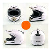 Moto Motocicleta Escúter Casco de Seguridad Blanco