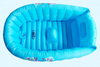 Portable Baby Kid Toddler Infant Bath Tub Inflatable Bathtub Travel Swimmer Blue