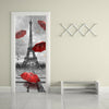 Door Sticker New 3D DIY PVC Waterproof  Door Wall Mural Eiffel Tower qd044