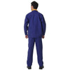 Working Protective Gear Uniform Suit Canvas Garage  blue with yellow  170