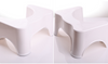 Pot Toilette Tabouret Salle de Bain Tabourets Universel Blanc