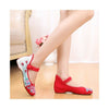 Old Beijing Cloth Shoes Low Cut Shoes Increased whitin National Style Cowhell So