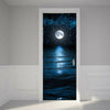 New 3D DIY PVC Waterproof  Door Wall Sticker Moon and Stars qd024