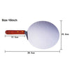 Acier Inoxydable Gâteau Pizza Table Rond Pelle