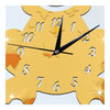 3d Silencioso Pared Reloj Rana Dibujo Espejo Dorado