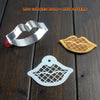 Stainless Steel Cookie Cutter Mold + Appropriate Cookie Spray/Brush Pattern 32#