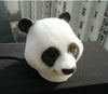 Panda Kopfmaske Gummi Latex Tier Kostüm Voller Kopf Maske Halloween Fächer